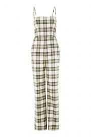 Checked Bustier Jumpsuit at Topshop